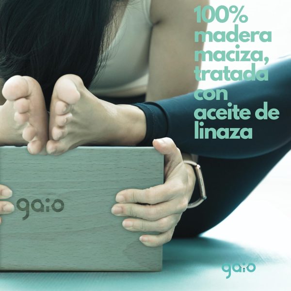 GAIO Bloque Yoga Madera Maciza
